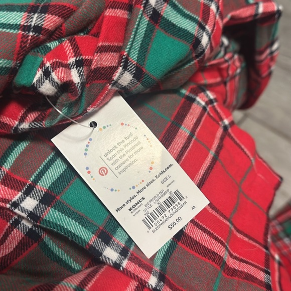 Jamie’s for Families Men’s 2PC Christmas Pajama Set Size Large New With Tags - Picture 3 of 3